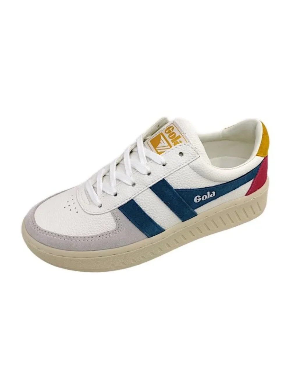Gola Grand Slam Trident Sneakers White Peacock Sun In White Size 8.5 New